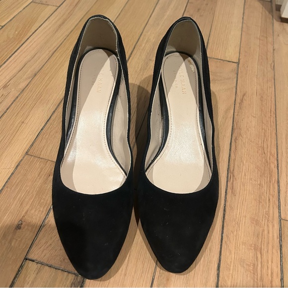 Cole Haan Elegant Black Women's Block Heel Pumps size 8 - Picture 3 of 8